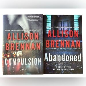 Two Allison Brennan Hardback Thriller Novels